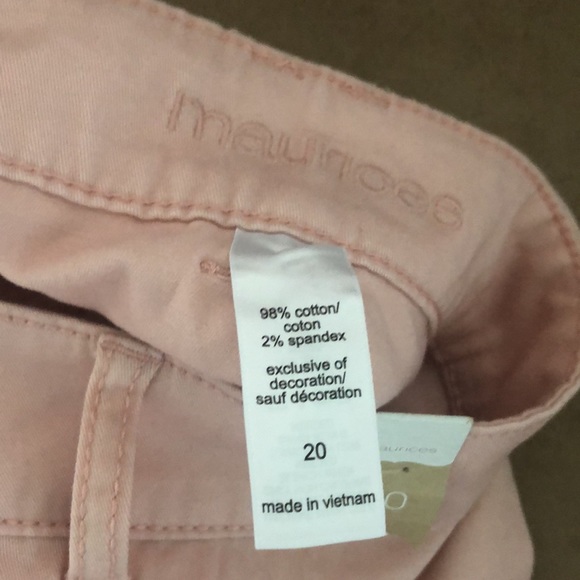 NWOT Maurice Pink shorts 20 - Picture 2 of 2